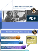 Scientific Management and Manager Roles