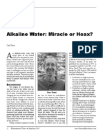 Alkaline Water: Miracle or Hoax