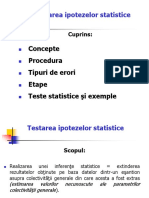 Curs 2 Testarea Ipotezelor Statistice