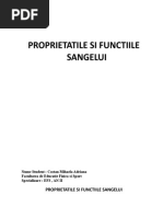 functiile sangelui