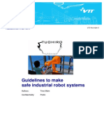 Guidelines To Make Safe Industrial Robot Systems: Research Report