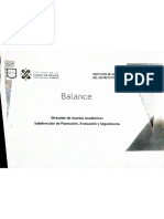 Balance Dirección Académica Iems