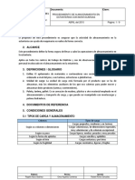 Procedimiento de Almacenamiento en Estanterias Con Montacargas PDF