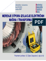 Merenje Otpora Izolacije Elektricnih Masina I Transformatora PDF