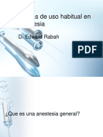 Drogas de Uso Habitual en Anestesia