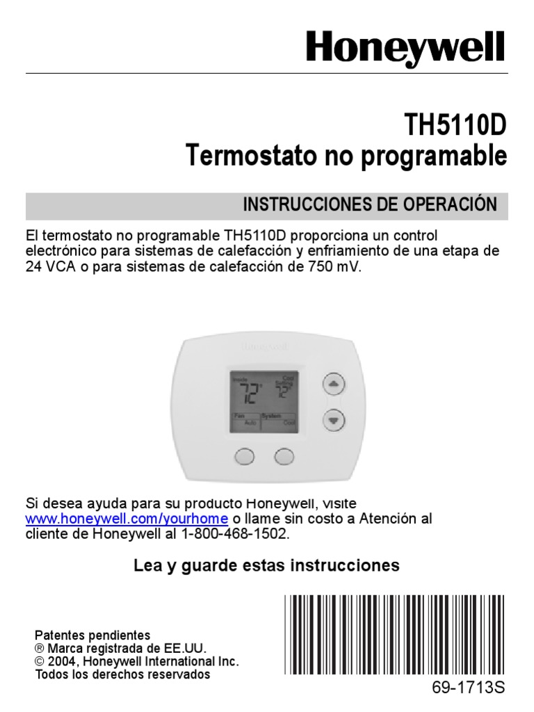 Manual HVAC Control PDF Caldera Termostato