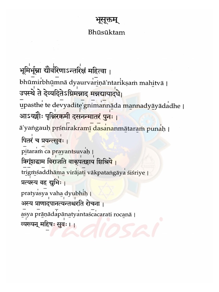 Bhu Suktam PDF | PDF