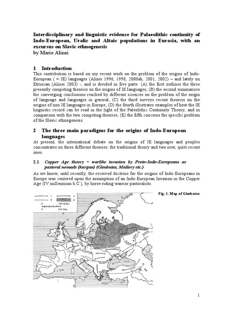 By Mario Alinei 2.1 Copper Age Theory Warlike Invasion by ProtoIndo