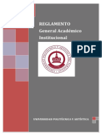 UPAP - REGLAMENTO General Académico Institucional