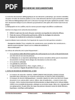 recherche bibliographique