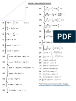 Formulas de Integrales