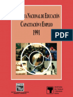 Encuesta de Capacitacion y Empleo 1991 PDF