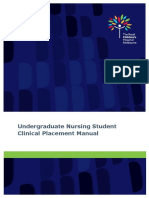 Undergraduate Nursing Student Clinical Placement Manual