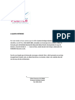 Carta Laboral Puente