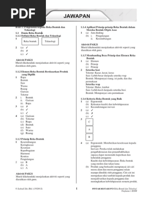 Jawapan Modul Aktiviti Pintar Bestari Reka Bentuk Dan Teknologi Tingkatan 1 Pdf