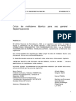 NCh0664-70 OXIDO DE MOLIBDENO TECNICO...pdf