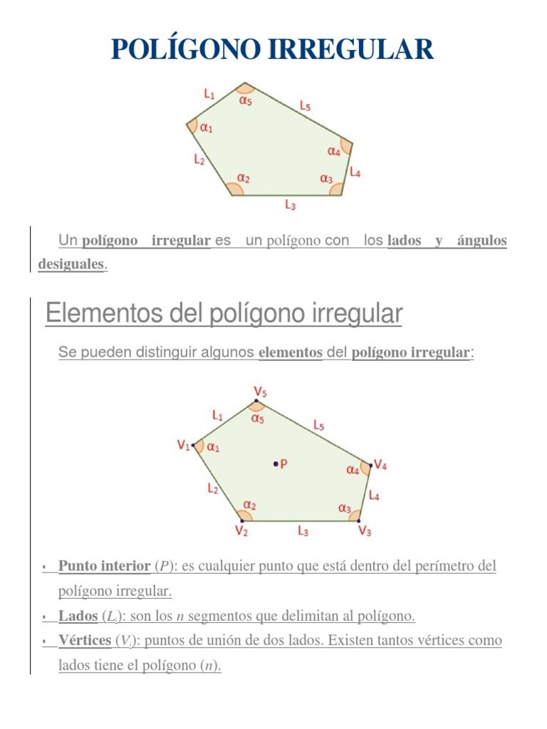 Poligonos Irregulares | PDF | Triángulo | Polígono