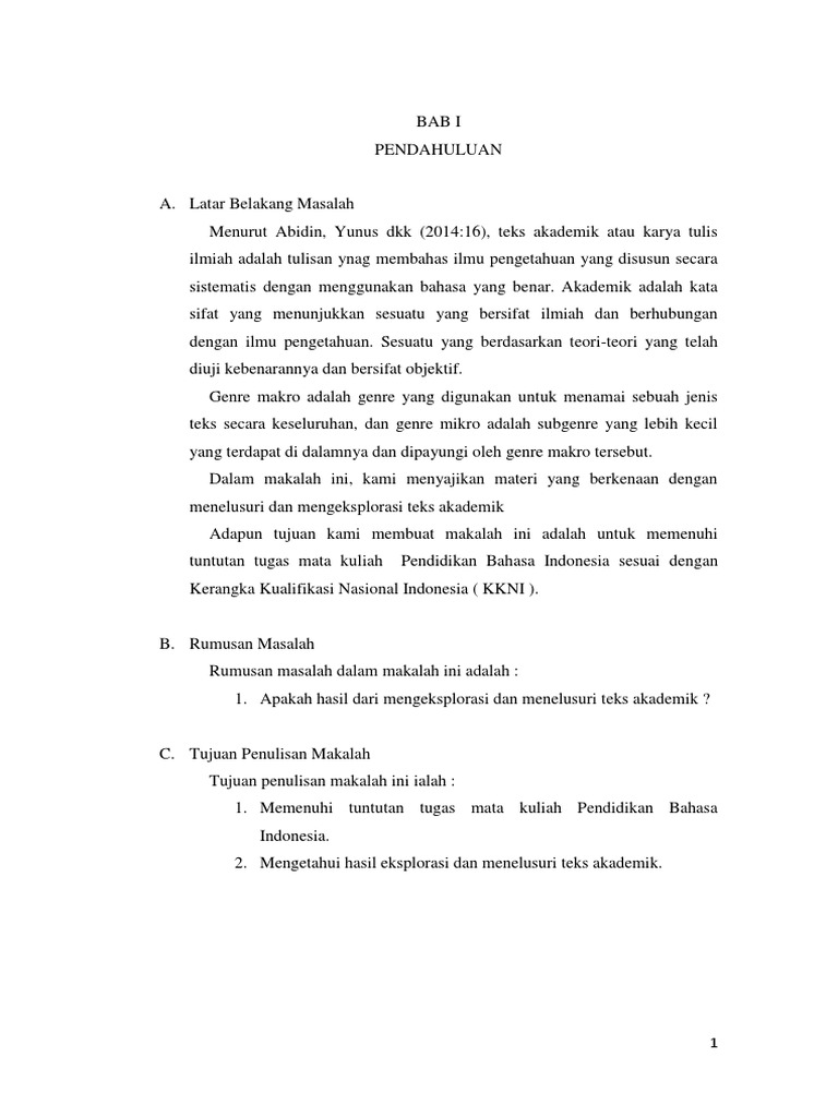 Struktur dan Contoh Teks Akademik | PDF | Seni & Disiplin Bahasa