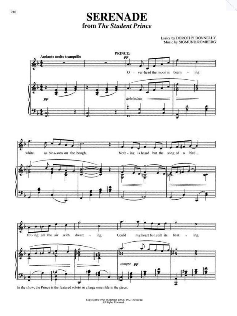 Serenade The Student Prince