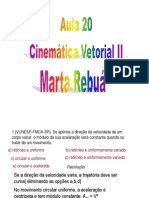 Física - Pré-Vestibular Dom Bosco - Aula 20 - Cinemática - Vetores II