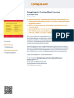 Analog Integrated Circuits and Signal Processing