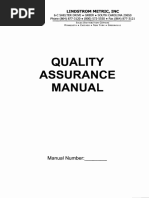 Quality Assurance Manual