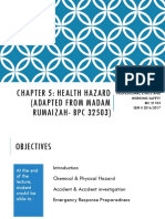 Chapter 5: Health Hazard (Adapted From Madam RUMAIZAH-BPC 32503)