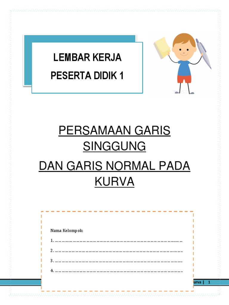 Lkpd 1 Pers Garis Singgung Dan Garis Normal Kurva Copy