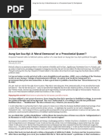 Aung San Suu Kyi - A Moral Democrat' or A Precolonial Queen' - The Diplomat