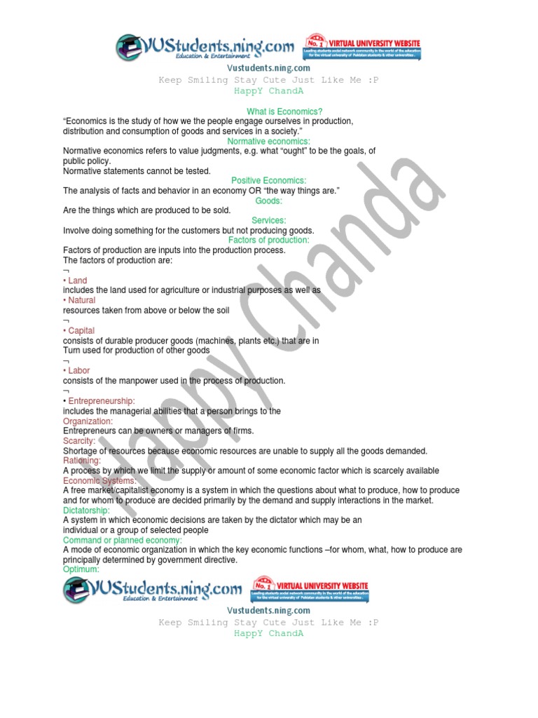 Economics Concepts Overview | PDF | Price Elasticity Of Demand | Demand