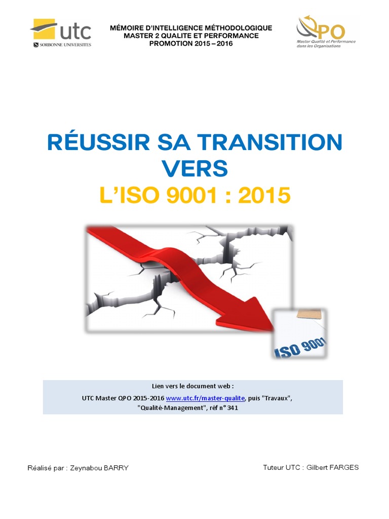 Transition Réussie vers ISO 9001:2015 | PDF | Management de la qualité ...