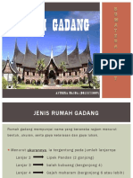 Rumah Gadang Jenis dan Ciri Khas