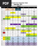 1.b.tech Academic Calendar Sem II 2018 19