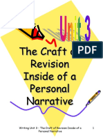 The Craft of Revision Inside of A Personal Narrative