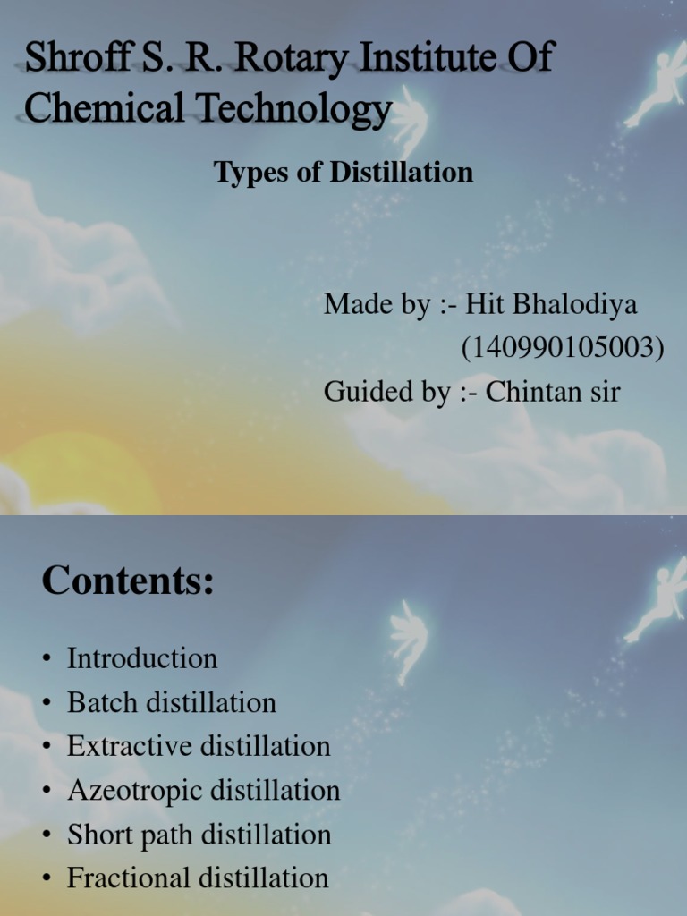 Types of Distillation Methods Explained | PDF | Distillation ...
