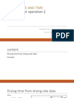 Drying Rate and Time: Mass Transfer Operation-2