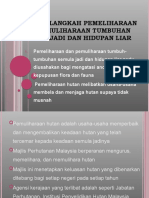 Langkah Pemeliharaan Tumbuhan Semula Jadi