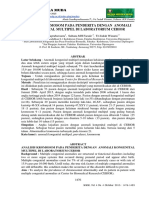 Analisis Kromosom Pada Penderita Dengan Anomali Kongenital Multipel Di Laboratorium Cebior PDF