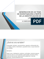 Generacion de Un Tema de Investigación