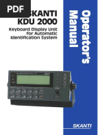 Skanti KDU 2000: Keyboard Display Unit For Automatic Identification System