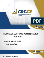 CRC CE - Licitação