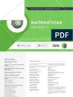 Mallas de Aprendizaje - Matemáticas 1° PDF