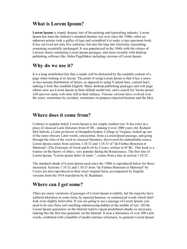 What Is Lorem Ipsum | PDF | Foreign Language Studies