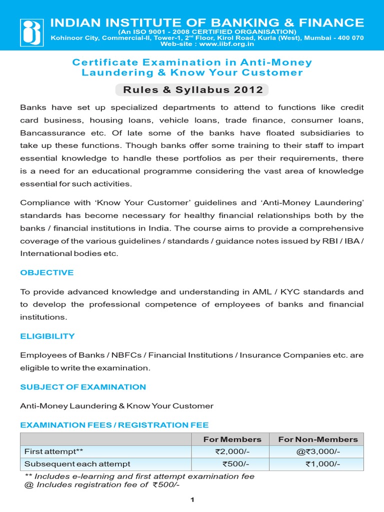 AML KYC Low PDF | PDF | Money Laundering | Financial Action Task Force ...