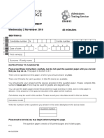 Nsaa s2 Question Paper 2016