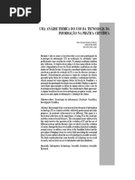 Uma Analise Teórica Do Uso Da Tecnologia Da Informação