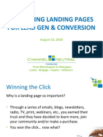 Optimizing Landing Pages For Lead Gen & Conversion: August 25, 2010