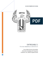 Factores Ambientales Dentro Del Proyecto - Ing. Cesar Aldair Herrera Hernández - UNITEC