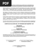 ACTA DE CONFORMACIÓN DEL COMITÉ ORGANIZADOR DE LA XVIII CONCURSO EN BUSCA DE TALENTOS 2014.docx