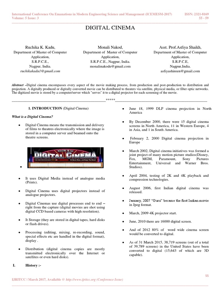 Digital Cinema Package Authoring Pdf Digital Camera Movie Theater